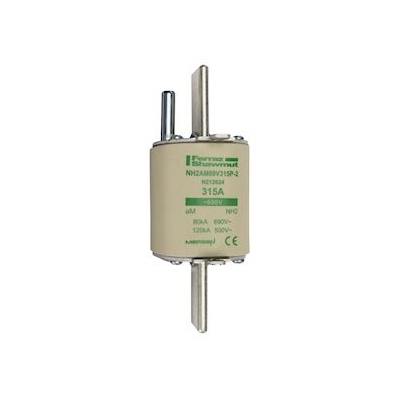 Fusible cartouche � couteaux - NH2 - Courbe AM - 315A - Avec percuteur - 690V - Mersen N212624