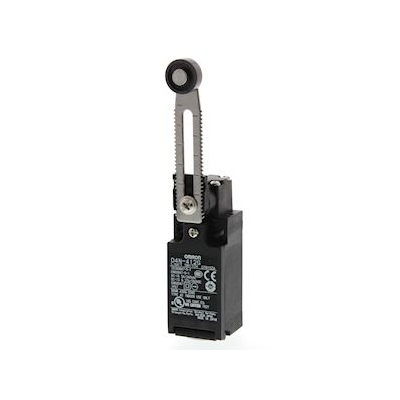 Fin de course - Boitier plastique - 1nf / 1no - T�te � levier � galet r�glable - Omron Electronics D4N-412G