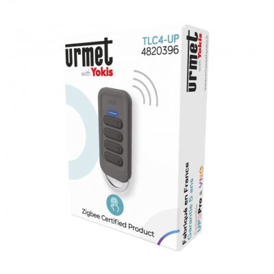 T�l�commande - Porte cl� - 4 Touches - Zigbee Up - Yokis TLC4-UP
