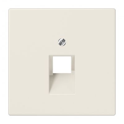 Enjoliveur - Pour prise RJ11 et RJ45 - Ivoire - Jung LS969-1UA