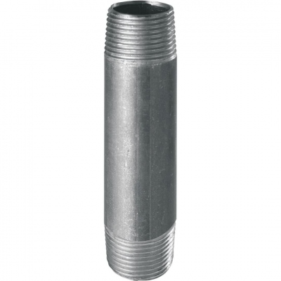 Mamelon - M�le / M�le - Acier galvanis� - 1/2 Pouce - Diam�tre 15 - Longueur 100 mm - Sferaco 530G10015