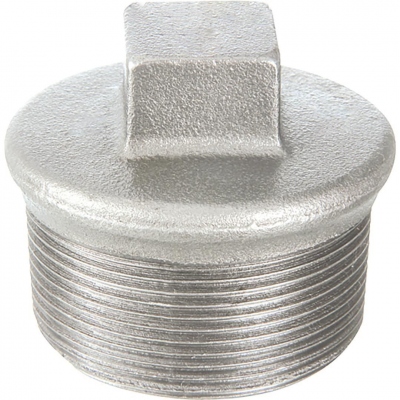 Bouchon m�le - Fonte mall�able galvanis�e - Avec bourrelet - 33 x 42 - Sferaco 290033G