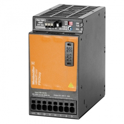 Alimentation - PRO TOP1 - 24 Volts - 480 Watts - 20A - Weidmuller 2466890000