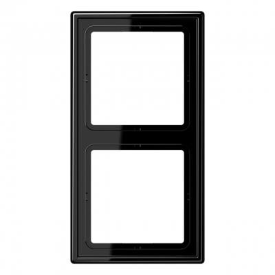 Cadre - 2 Postes - LS - Noir - Jung Ls990 LS982SW