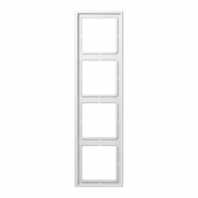 Cadre - 4 Postes - LS - Blanc - Jung LS984WW