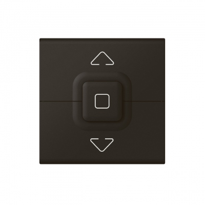 Interrupteur de volets roulants - Commande directe - Noir Mat - Legrand Mosaic 079126L