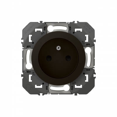 Prise de courant � puits - 2P+T - Noir - Legrand Dooxie 600537