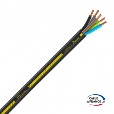 Cable �lectrique - Rigide - R2V - 5G2.5 mm� - Bobine de 25 M�tres - Distingo