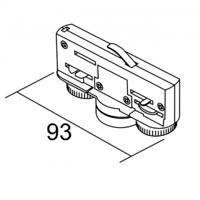 Adaptateur - Pour rail 3 Allumages Aric 023 - Noir - ARIC 16340