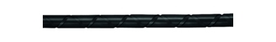 Gaine spiral�e PE 25 mm noir en couronne de 10 m�tres