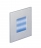 Applique murale encastr�e - Aric BALIZ 2 - A led - 0.9W - Bleu - Gris - Aric 50382