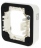 Support 1 poste Hager Cubyko composable blanc