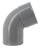 Coude PVC - M�le / Femelle - 87�30 - Diam�tre 80 mm - Nicoll UCR8