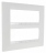 Plaque Schneider Electric Altira - 2 x 3 Postes - Entraxe 45 mm - Blanc Polaire