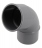 Coude PVC - M�le / Femelle - 67�30 - Diam�tre 50 mm - Nicoll UCJ6