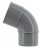 Coude PVC - M�le / Femelle - 67�30 - Diam�tre 50 mm - Nicoll UCJ6