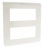 Enjoliveur 2X5 modules Legrand Mosaic blanc