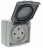 Prise saillie �tanche 3P+T 20A � volet Legrand Plexo Gris