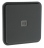 Bouton poussoir lumineux NO 10A Hager Cubyko composable gris