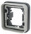 Support 1 poste Hager Cubyko composable gris