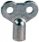 Cle � carr� - Pour purgeur - Diam�tre 5mm - Thermador ZCLE5