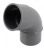 Coude PVC - M�le / Femelle - 67�30 - Diam�tre 40 mm - Nicoll UCH6