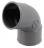 Coude PVC - Femelle / Femelle - 67�30 - Diam�tre 40 mm - Nicoll UCH66