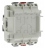 Bouton poussoir double NO-NF 10A Hager Cubyko saillie complet gris