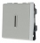 Bouton poussoir 2 modules � voyant Legrand Mosaic aluminium
