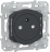 Prise de courant - 2P+T - Affleurante - Anthracite - Fixation par vis - Schneider Electric S340052