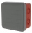 Boite de d�rivation �tanche 80 x 80 x 45 mm Legrand Plexo entr�e d�foncable gris rouge