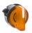 T�te - Bouton Tournant lumineux - 2 positions - Fixe - Orange - Schneider ZB4BK1253