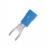 Cosses fourche pour vis de 4 mm bleu - Boite de 100