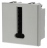 Prise t�l�phone - 8 plots - 2 modules - Bticino Axolute - Aluminium