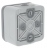 Va et vient � voyant - Legrand Plexo 55 - Gris - Complet