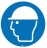 Panneau PVC - Rond - CASQUE DE PROTECTION - Lot de 1 - Bizline 730752