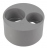 Tampon de r�duction PVC - M�le / Femelle - Double - Diam�tre 100/50/40 - Nicoll UT54