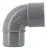 Coude PVC - M�le / Femelle - 87�30 - Diam�tre 40 mm - Nicoll UCH8