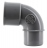 Coude PVC - M�le / Femelle - 87�30 - Diam�tre 32 mm - Nicoll UCF8