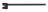 Tige de fixation - FA 57 - Pour projecteurs - Noir - Aric 3145