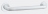Barre de relvement - Diamtre 32 mm - Longueur 400 mm - En nylon HR brillant blanc - Delabie 50504N