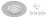 kit spot � LED encastr� fixe 4 x 1.7W 5000K Aric kit Meubled
