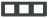 Plaque de finition - Anthracite - 3 Postes - Schneider Unica Pro NU400654