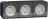 Prise 2 P+T - Triple - Gris - Saillie - Standard allemand - Schneider electric MUR36038