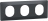 Plaque de finition - Ovalis - 3 Postes - Horizontale - 71 mm - Anthracite - Schneider Electric S340706