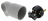 Fiche male 16A 2P+T en plastique avec anneau extraction gris