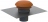 Rejet air toiture - CPR 125 R - Diam�tre 125 mm - Atlantic 422563