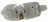 Fiche male 16A 2P+T en plastique couleur blanc