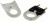 Fiche male 2 poles 6A avec anneau d'extraction blanc