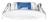 Spot � Led - Aric AQUAFLAT LED - 6W - 3000K - IP65 - Aric 50516